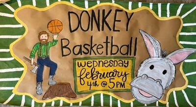 Donkey Basketball Event Banner